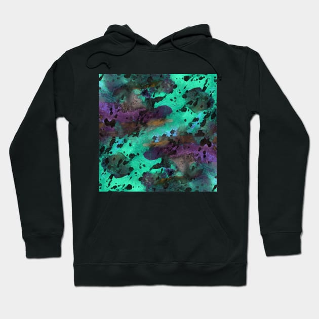 Graphite background. Simple abstract colorful watercolor, animal print. Hand-painted texture with drops, paint smears. Best for  wallpapers, covers and packaging, wrapping paper. Hoodie by Olesya Pugach